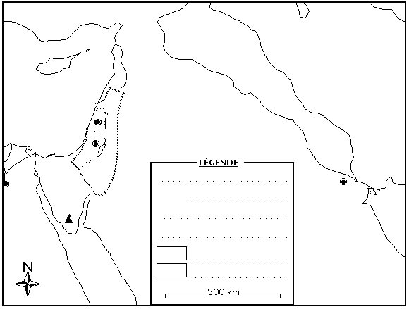 Carte de la Palestine