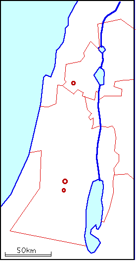 Carte de la Palestine